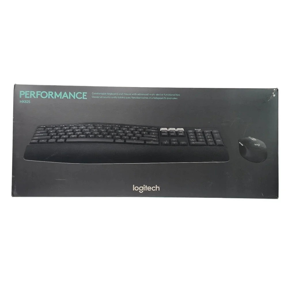 Logitech MK825 Wireless Keyboard/Mouse Combo Full-Size Keyboard Bluetooth Black